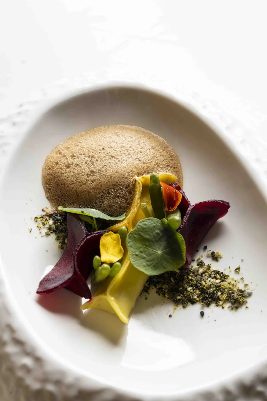 A plated course from the See Dining Differently menu at Pullman on the Park Melbourne