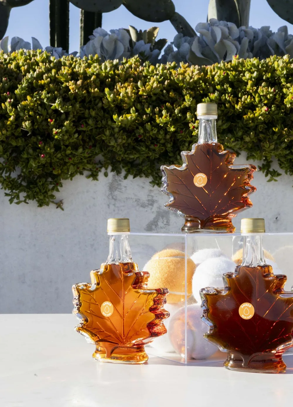 Pure Canadian maple syrup styled for the tasting experience